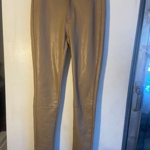 7 For All Mankind Vegan Leather Stretch Leggings